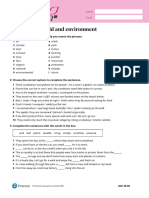 Upper Secondary Academy V Worksheet GSE 38 50 The Natural World and Environment