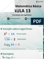 Aula 13 - Introdução Aos Logaritmos - Slides