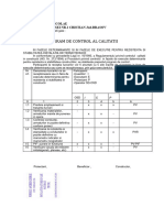 Program de Control Al Calitatii