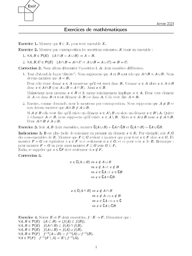 Exo 7 pdf