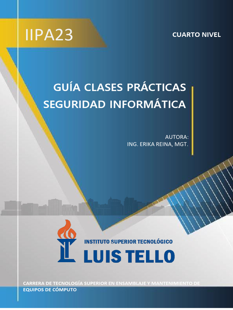 Guia Practica #1 de Seguridad Informatica | PDF | Apoyo | Archivo de ...