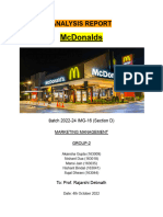 Fast Food - Report Marketing Report-Term 1