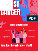 Illustrated Pop Art Breast Cancer Prevention Campaign Presentation