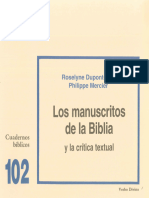 Dupont-Roc. Los-Manuscritos-De-La-Biblia-Y-La-Critica-Textual