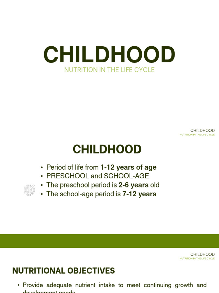 NUTRITION IN THE LIFE CYCLE PDF visual data 8