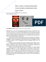 Penalogía Critica y Critica Del Sistema Penitenciario. - 115815