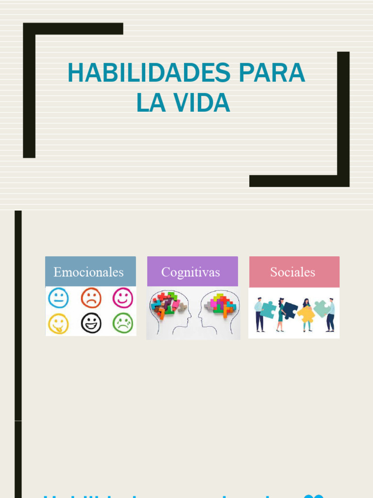 Habilidades Para La Vida | PDF | Las emociones | Pensamiento