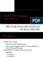 See Case Analysis Handout On Blackboard