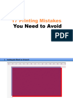 17 Mistakes You Should Avoid