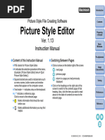 Canon Picture Style Editor V 1.13