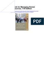 Test Bank For Managing Human Resources 11th Edition