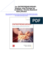 Test Bank For Entrepreneurship The Art Science and Process For Success 3rd Edition Charles Bamford Garry Bruton