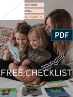 Free Checklist - How To Teach Your Kids A Second Language