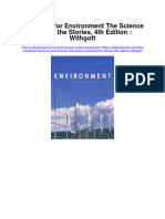 Test Bank For Environment The Science Behind The Stories 4th Edition Withgott