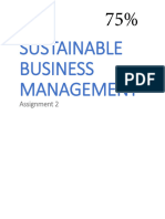 Sustainable Business Management: Assignment 2