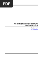 Sample Testplan-AXI DRIVER