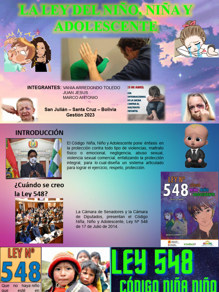 Resumen de la Ley 548 en Bolivia | PDF