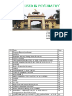 Scales Used in Psychiatry