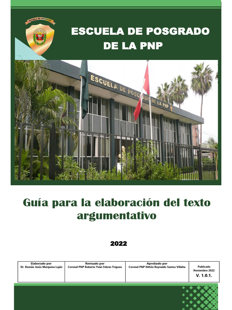 Guia para El Texto Argumentativo | PDF | Caso de carta | Estilo apa