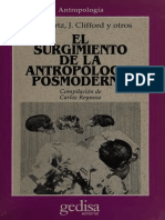 El Surgimiento de La Antropologia Posmod