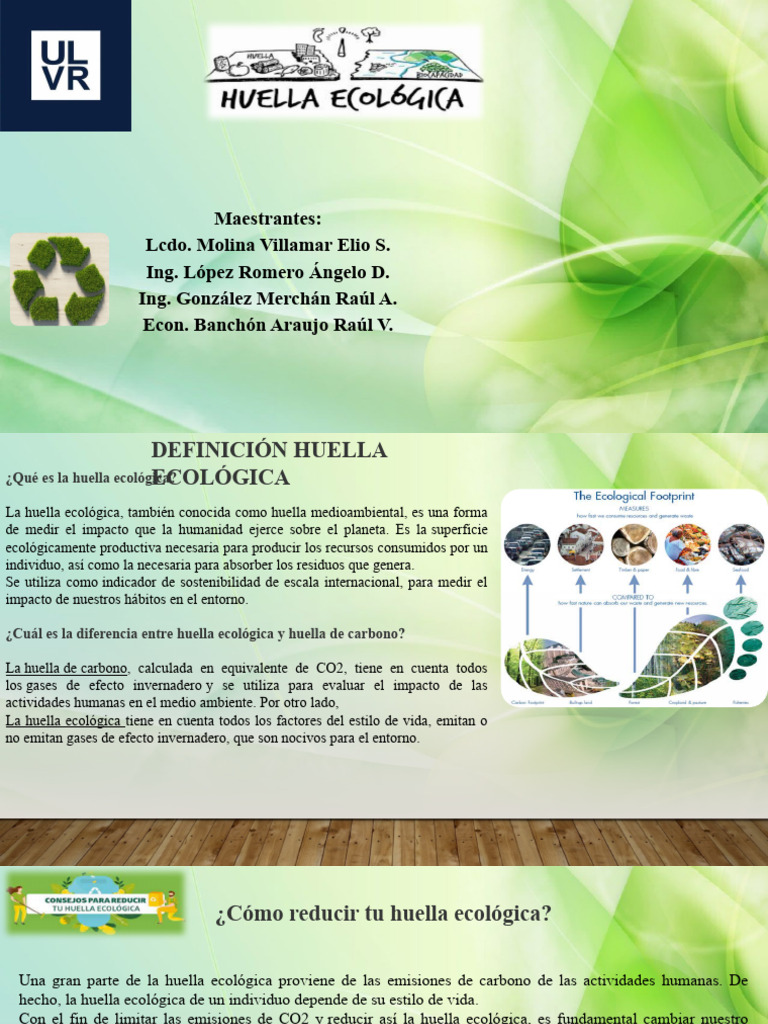 Cómo Reducir la Huella Ecológica | PDF | Residuos | Entorno natural