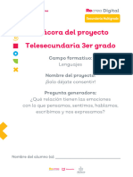 Bitácora Del Proyecto Telesecundaria 3er Grado: Lenguajes