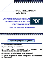 Operacioinalizacion de Las Variables