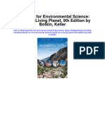 Test Bank For Environmental Science Earth As A Living Planet 9th Edition by Botkin Keller