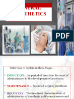 General Anaesthetics Pharmacology