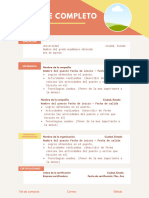 CV Genérico Template PDF