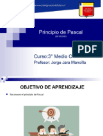 Principio de Pascal: Curso:3° Medio C