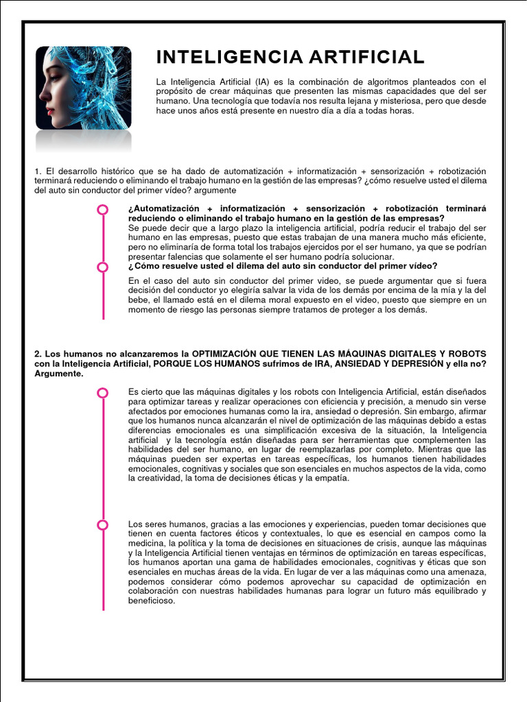 Impacto de la IA en el Trabajo Humano | PDF | Inteligencia artificial ...