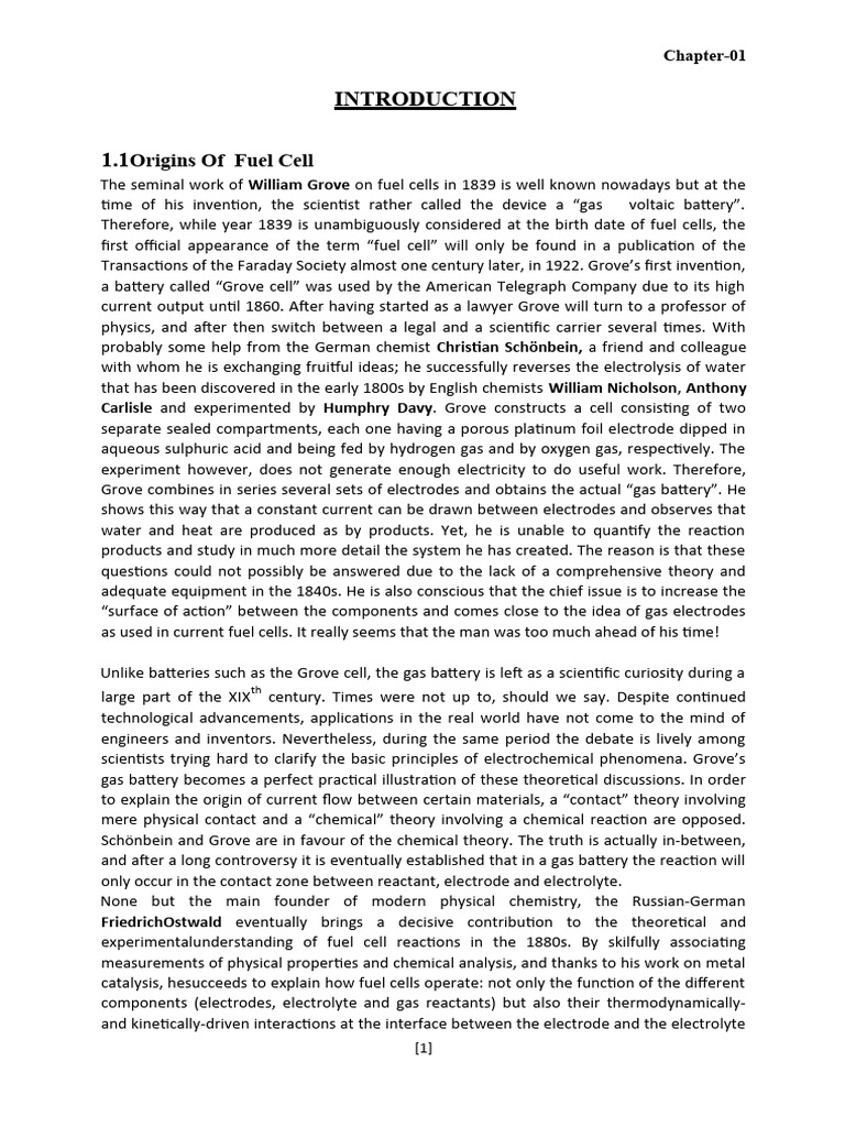 Fuel Cell Seminar Report PDF Fuel Cell Chemistry