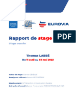 Thomas Labbe tp7 Rapport de Stage 1 Eurovia