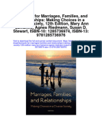 Test Bank For Marriages Families and Relationships Making Choices in A Diverse Society 12th Edition Mary Ann Lamanna Agnes Riedmann Susan D Stewart Isbn 10 1285736974 Isbn 13 9781285736976