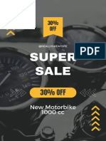 Dark Motorbike Sale Promo Poster