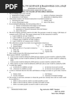 Accounting L-III & IV COC 207 Multiple Choices