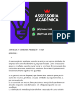 5388 Assessoria Atividade 3 - Custos de Produção - 54 2023