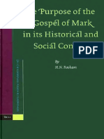 Roskam - The Purpose of The Gospel of Mark in Its Historical and Social Context (2004)