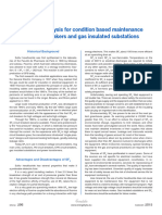 Using sf6 Analysis For Condition Based Maintenance of Circuit Brakers and Gas Insulated Substations