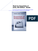 Test Bank For Essentials of Investments 9th Edition Bodie