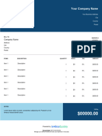 Work Order Template Invoice PDF