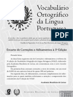 Vocabulario Ortografico Da Lingua Portug