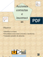 Acciones Correctas e Incorrectas