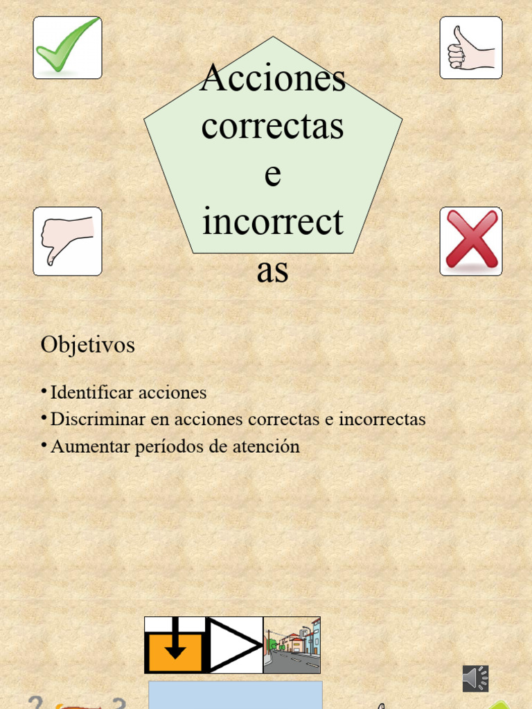 Acciones Correctas e Incorrectas para Niños | PDF