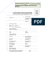 UKM SPKPPP PTP01 JP AK01 BO01 Permohonan Jawatan Akademik Application For Academic Post