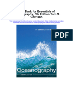 Test Bank For Essentials of Oceanography 8th Edition Tom S Garrison