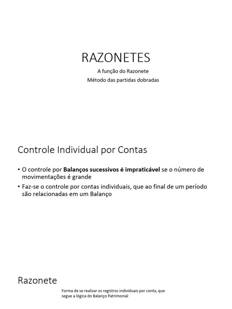 Exercícios de Razonetes e Balanços | PDF | Contabilidade | Balancete