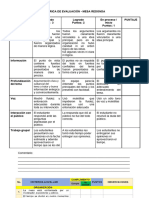 Rúbrica de Evaluación