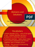 Mixtures and Solutions 3-1